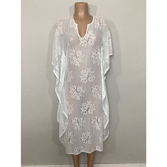 New. C&C California white lace midi cover-up - Picture 2 of 6